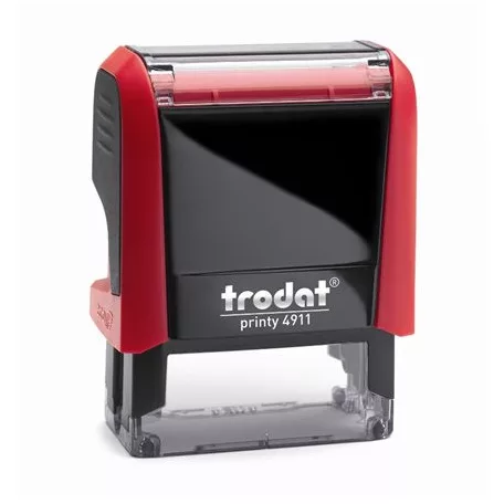 TRODAT Bélyegző, TRODAT "Printy 4911", fekete ház, kék párnával