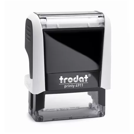 TRODAT Bélyegző, TRODAT "Printy 4911", fekete ház, kék párnával