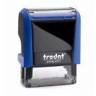 TRODAT Bélyegző, TRODAT "Printy 4911", fekete ház, kék párnával