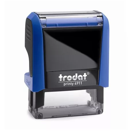 TRODAT Bélyegző, TRODAT "Printy 4911", fekete ház, kék párnával