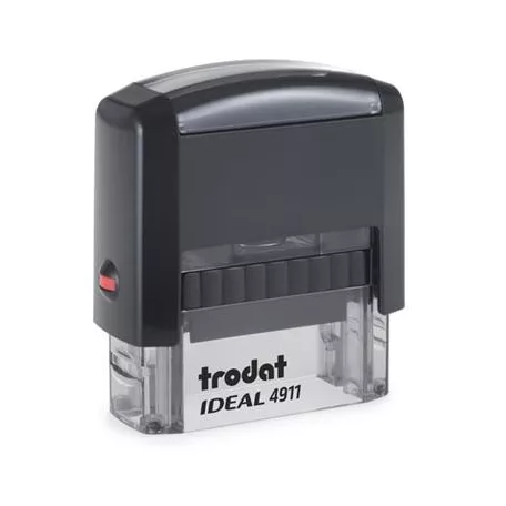 TRODAT Bélyegző, TRODAT "Ideal 4911", fekete ház, fekete párnával