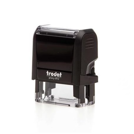 TRODAT Bélyegző, TRODAT "Printy 4912", fekete ház, kék párnával