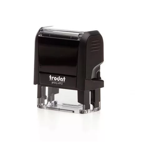 TRODAT Bélyegző, TRODAT "Printy 4912", fekete ház, kék párnával