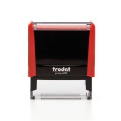   TRODAT Bélyegző, TRODAT "Printy 4913", piros ház, fekete párnával