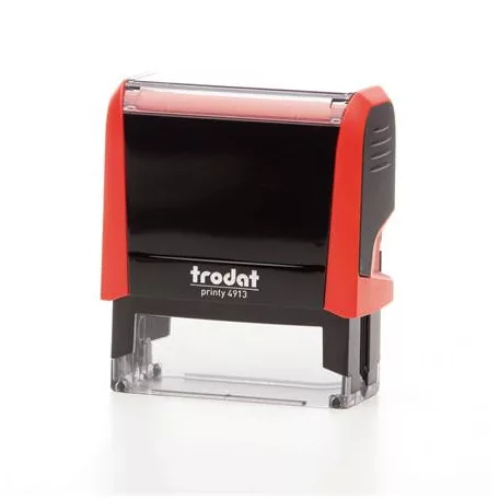 TRODAT Bélyegző, TRODAT "Printy 4913", piros ház, fekete párnával