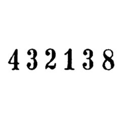   TRODAT Sorszámbélyegző, automata, műanyag, 6 karakter, TRODAT