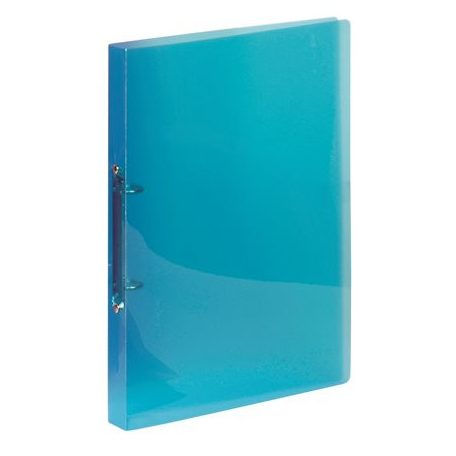 VIQUEL Gyűrűs könyv, 2 gyűrű, 25 mm, A4, PP, VIQUEL "Propyglass", kék
