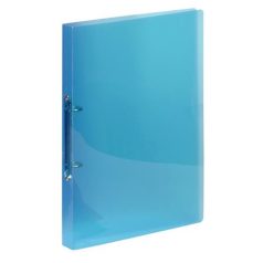   VIQUEL Gyűrűs könyv, 2 gyűrű, 20 mm, A4, PP, VIQUEL "Propyglass", kék