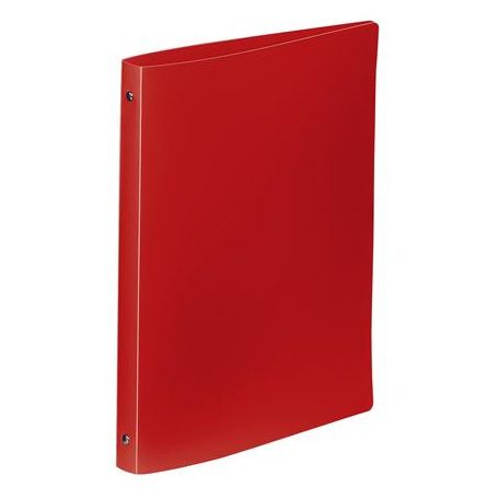 VIQUEL Gyűrűs könyv, 4 gyűrű, 25 mm, A4, PP, VIQUEL "Essentiel", piros