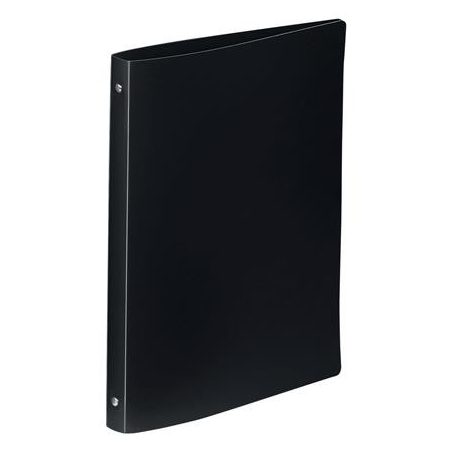 VIQUEL Gyűrűs könyv, 4 gyűrű, 25 mm, A4, PP, VIQUEL "Essentiel", fekete