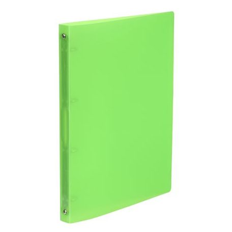 VIQUEL Gyűrűs könyv, 4 gyűrű, 25 mm, A4, PP, VIQUEL "Propyglass", zöld