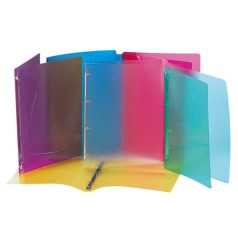   VIQUEL Gyűrűs könyv, 4 gyűrű, 25 mm, A4, PP, VIQUEL "Propyglass", vegyes színek