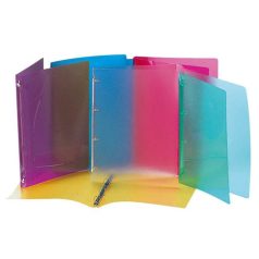   VIQUEL Gyűrűs könyv, 4 gyűrű, 25 mm, A4, PP, VIQUEL "Propyglass", vegyes szín