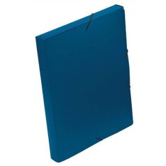   VIQUEL Gumis mappa, 30 mm, PP, A4, VIQUEL "Essentiel", kék
