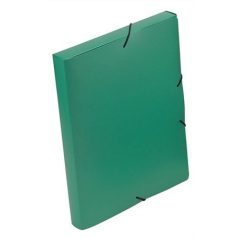   VIQUEL Gumis mappa, 30 mm, PP, A4, VIQUEL "Essentiel", zöld