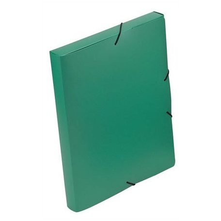 VIQUEL Gumis mappa, 30 mm, PP, A4, VIQUEL "Essentiel", zöld