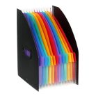 VIQUEL Iratpapucs, PP, 12 részes, VIQUEL, "Rainbow Class", fekete