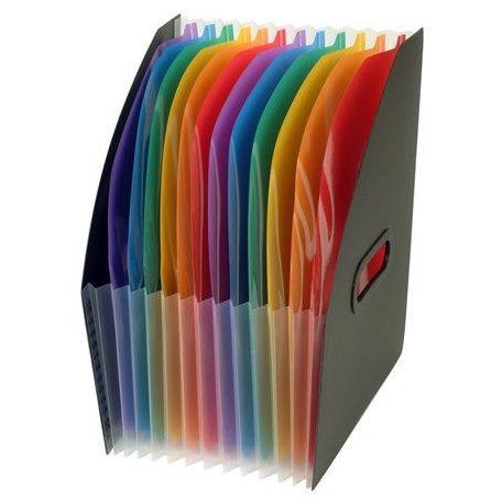 VIQUEL Iratpapucs, PP, 12 részes, VIQUEL, "Rainbow Class", fekete