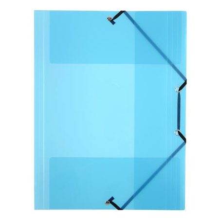 VIQUEL Gumis mappa, 15 mm, PP, A4, VIQUEL "Propyglass", kék