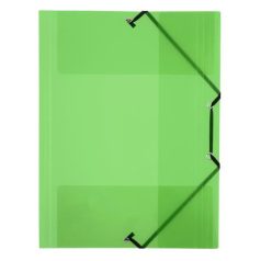   VIQUEL Gumis mappa, 15 mm, PP, A4, VIQUEL "Propyglass", zöld
