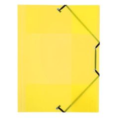   VIQUEL Gumis mappa, 15 mm, PP, A4, VIQUEL "Propyglass", sárga