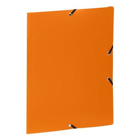 VIQUEL Gumis mappa, 15 mm, PP, A4, VIQUEL "Essentiel", narancssárga