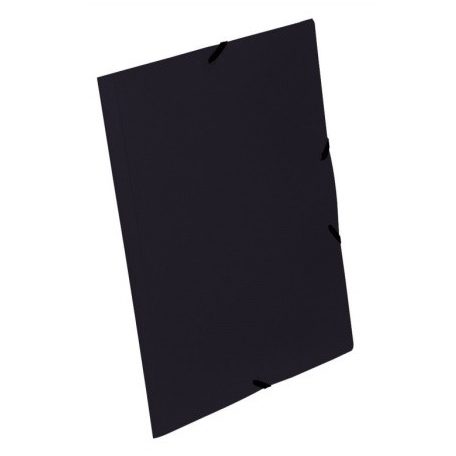 VIQUEL Gumis mappa, 15 mm, PP, A4, VIQUEL "Essentiel", fekete