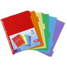 VIQUEL Regiszter, műanyag, A4 Maxi, 6 részes, VIQUEL