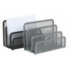 VICTORIA OFFICE Levéltartó, fémhálós, VICTORIA OFFICE, fekete