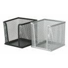 VICTORIA OFFICE Kockatömbtartó, fémhálós, VICTORIA OFFICE, fekete