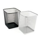 VICTORIA OFFICE Papírkosár, fémhálós, szögletes, VICTORIA OFFICE, fekete