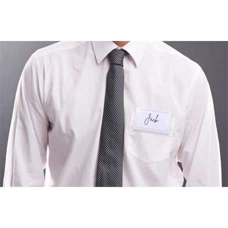 VICTORIA OFFICE Névkitűző, csíptetővel és tűvel, 88x54 mm, VICTORIA OFFICE