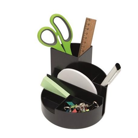 MAUL Írószertartó, újrahasznosított, MAUL "Roundbox", fekete