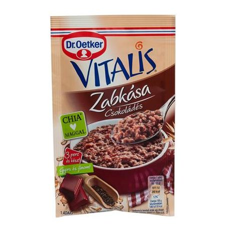 DR OETKER Zabkása, 60 g, DR. OETKER, "Vitalis", csokoládés