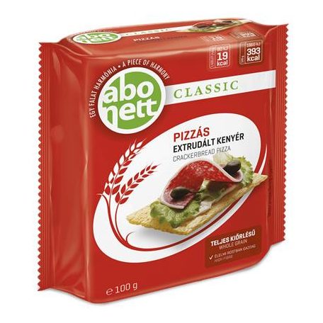 ABONETT Extrudált kenyér, ABONETT, 100 g, pizzás