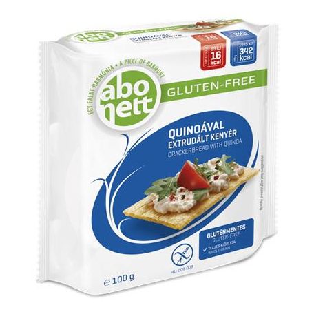 ABONETT Extrudált kenyér, ABONETT, 100 g, quinoával, gluténmentes