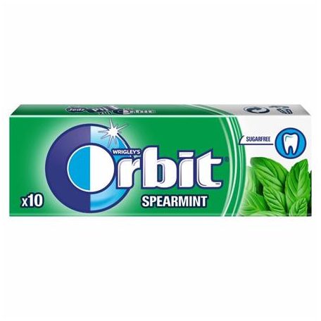 ORBIT Rágó, 14 g, ORBIT "Spearmint drazsé"