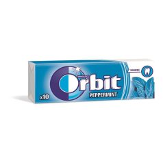 ORBIT Rágó, 14 g, ORBIT "Peppermint drazsé"