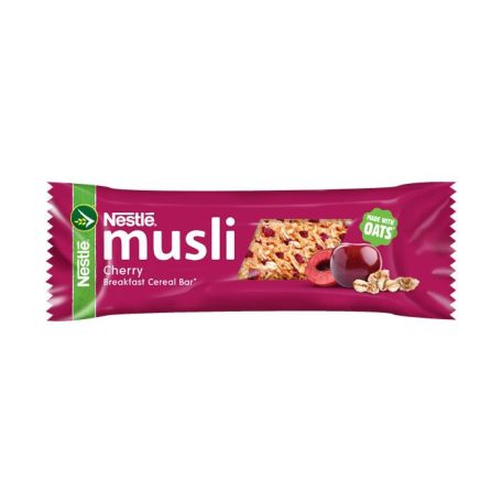 NESTLE Müzliszelet, 35 g, NESTLÉ, cseresznyés