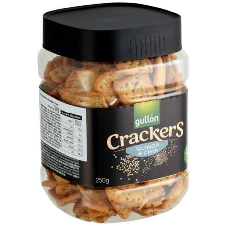 GULLÓN Kréker, 250 g, GULLÓN "Cracker", chia magos-quinoás