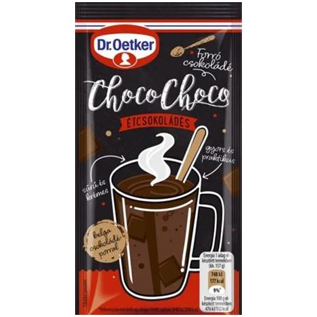 DR OETKER Forró csokoládé, 32 g, DR OETKER "Choco-Choco", étcsokis
