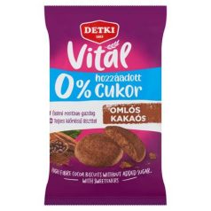   DETKI Omlós keksz, cukormentes, 180 g, DETKI "Vitál", kakaós