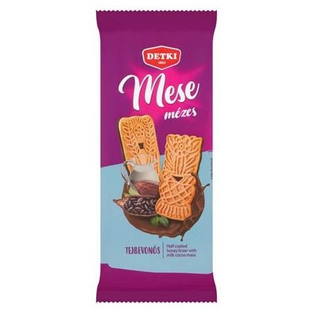DETKI Mézes linzer, 180 g, DETKI "Mese", kakaós tejbevonómasszával félig mártva