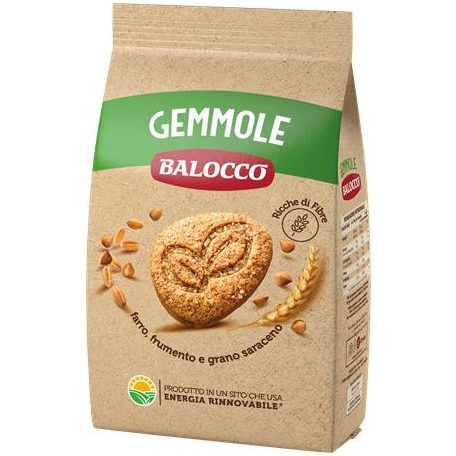 BALOCCO Reggeliző keksz, teljes kiőrlésű, 350 g BALOCCO "Gemmole"