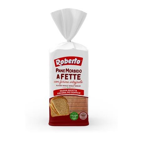 ROBERTO Szeletelt kenyér, teljes kiőrlésű lisztből, 400 g, ROBERTO