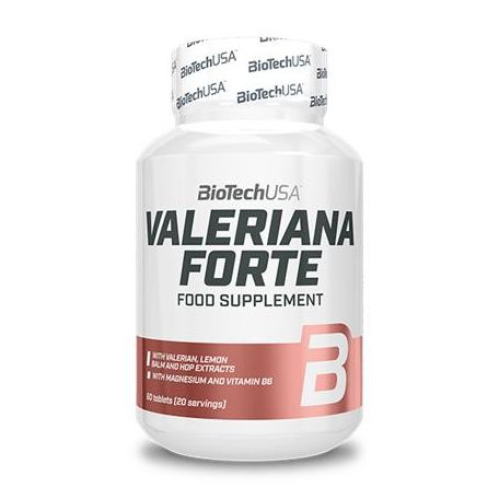 BIOTECH USA Étrend-kiegészítő tabletta, 60 tabletta, BIOTECH USA "Valeriana Forte"