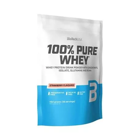 BIOTECH USA Tejsavó fehérjepor, 454g, BIOTECH USA, eper