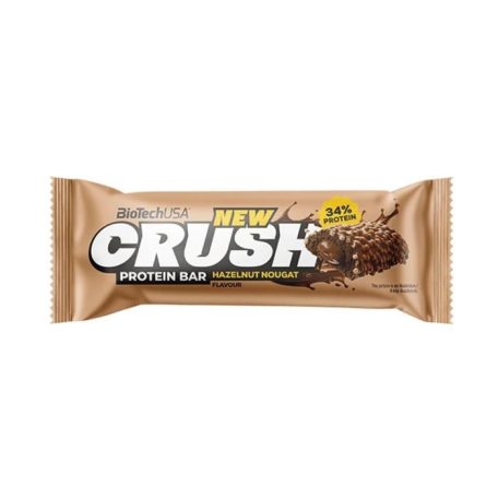 BIOTECH USA Fehérjeszelet, 45g, BIOTECH USA "Crush protein bar", mogyorókrém-nugát