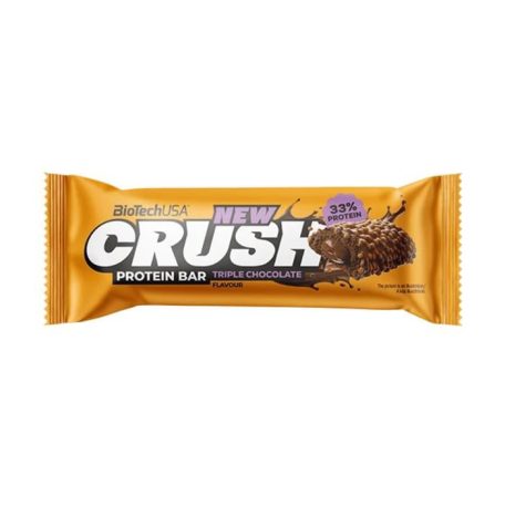 BIOTECH USA Fehérjeszelet, 45g, BIOTECH USA "Crush protein bar", tripla csokoládé