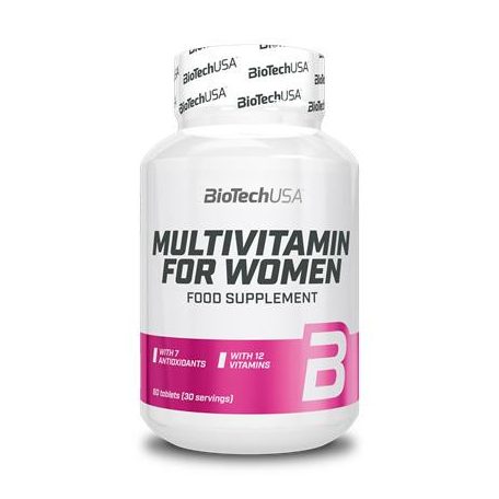 BIOTECH USA Multivitamin, 60 tabletta, nőknek, BIOTECH USA